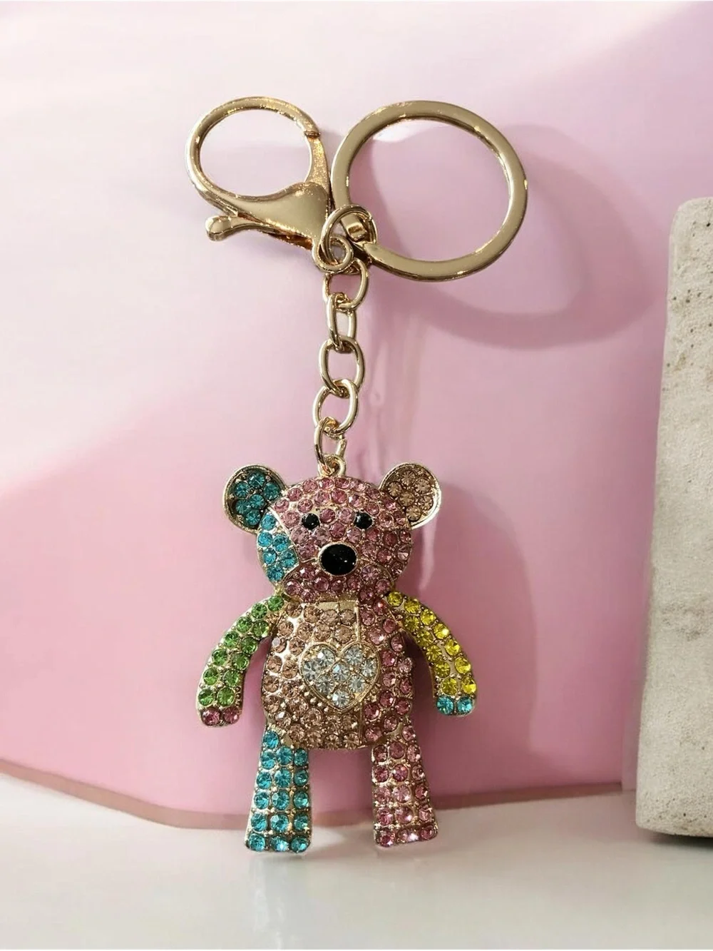 N/A rhinestone keychain